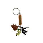 PVC CHARM KEYRING.